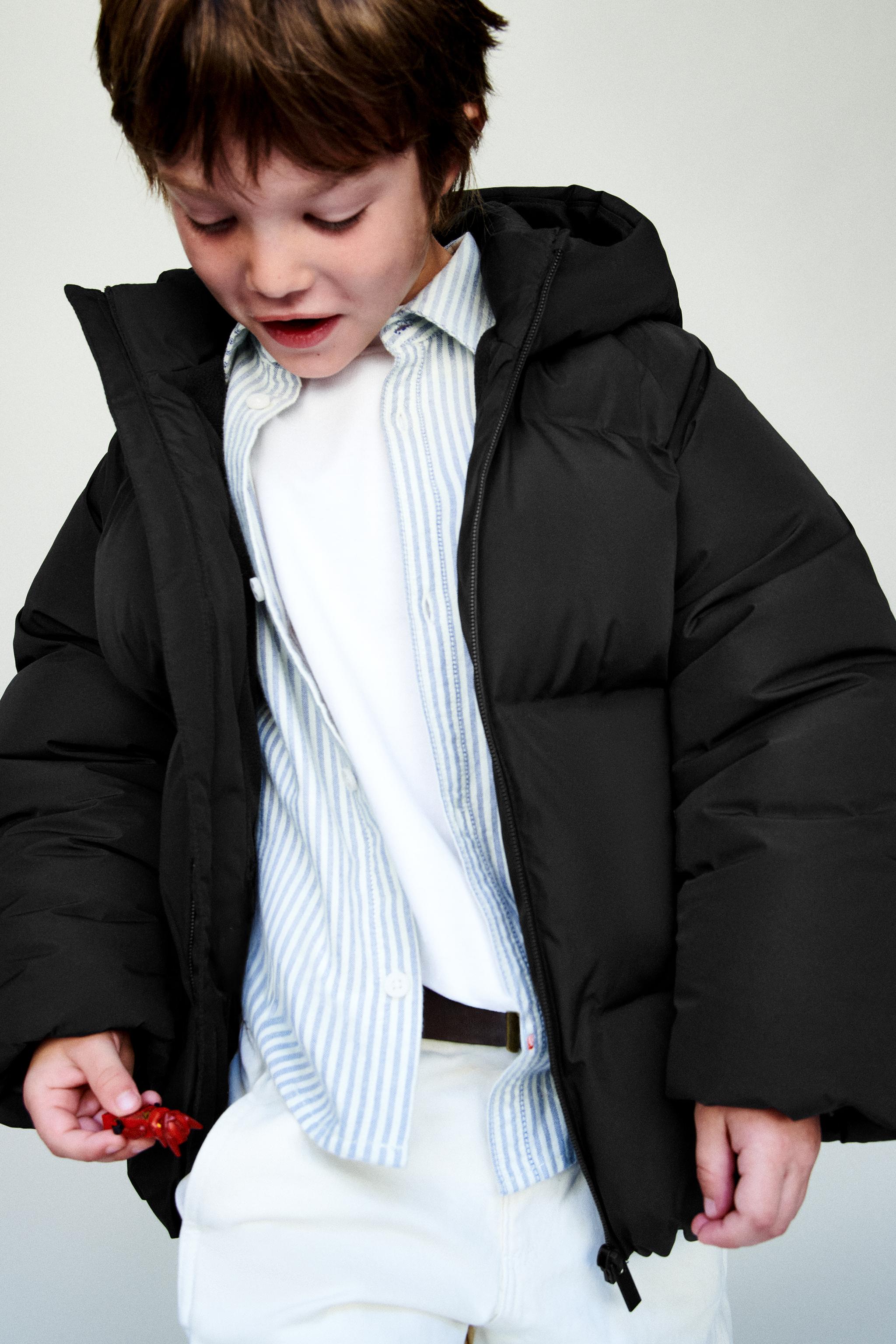 WATER REPELLENT HOODED PUFFER COAT